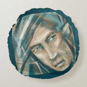 A Defiant Green Elf Round Cushion