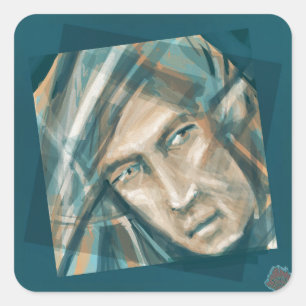 A Defiant Green Elf Square Sticker