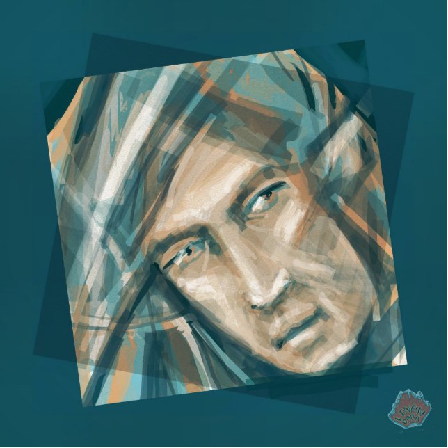 A Defiant Green Elf Standing Photo Sculpture (Front)