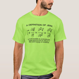 A Definition Of Jerk (Physics Equation Humour) T-Shirt