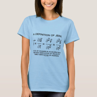 A Definition Of Jerk (Physics Equation Humour) T-Shirt