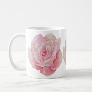 A Delicate Hand Drawn Rose Print Coffee Mug
