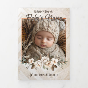 A Delicate & Humourous Birth Announcement - Neutra