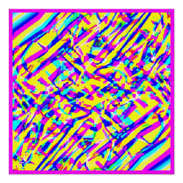 A Delicious Colourful Pattern Art Poster (Front)