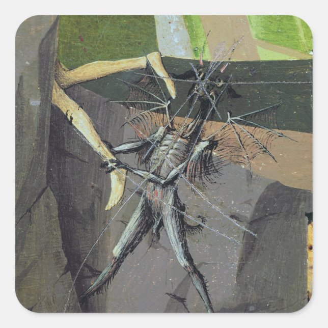 A Demon, from the 'Coronation of the Virgin' Square Sticker (Front)