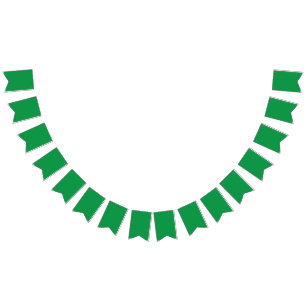 A dense, lush forest filled with vibrant green tre bunting