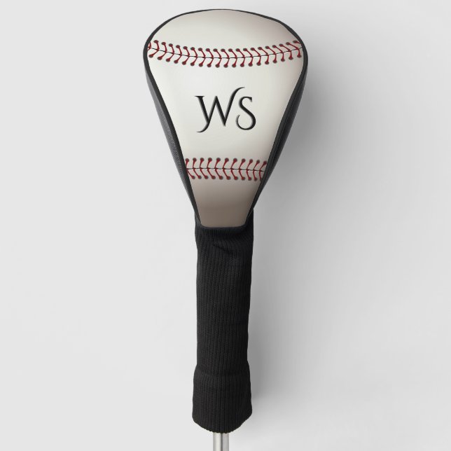 A Design Base or Soft Ball Initial or Monogram Golf Head Cover (Front)