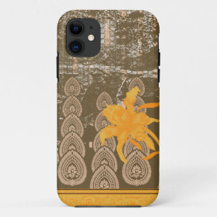 a design of a painting with yellow flowers on it iPhone 11 case