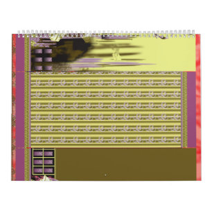 a design of a vase with flowers in it calendar