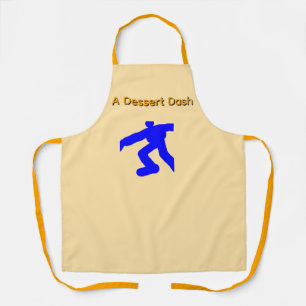A Dessert Dash Cream Apron Orange Straps