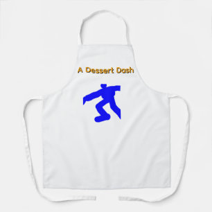 A Dessert Dash White Apron White Straps