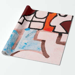 A Detail from a Calligraphic Painting with Cola Pe Wrapping Paper