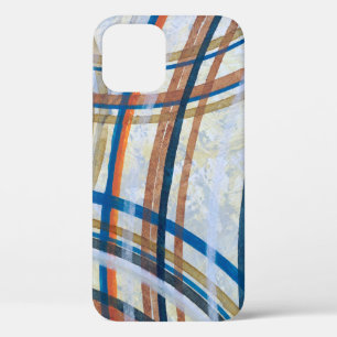 A detail from an abstract painting; colored arcs f iPhone 12 case