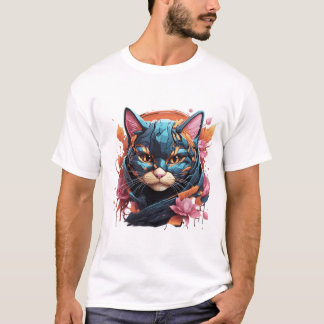 A detailed illustration face magig futurist T-Shirt