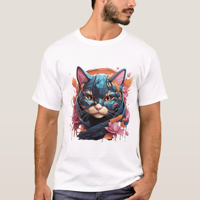 A detailed illustration face magig futurist T-Shirt (Front)