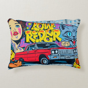 A detailed image of graffiti drawing. Conceptual s Decorative Cushion