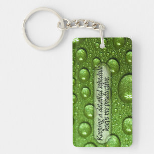 "A detailed schedule" Motivation Affirmation Key Ring