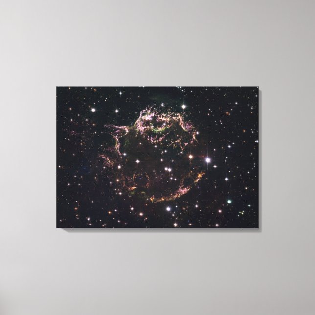 A detailed view at the tattered remains canvas print (Front)