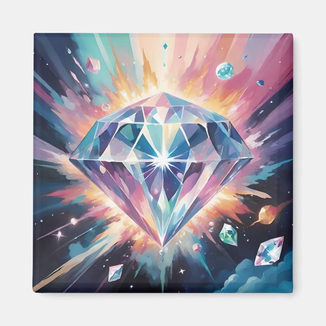 A diamond in space magnet (Front)