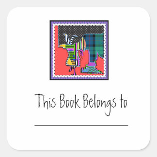 A Different Kind Of Animal Bookplate Sticker