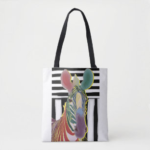 A Different Zebra Medium Tote Bag