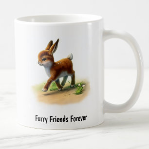 A Digital Painting of a Cute Antelope Coffee Mug