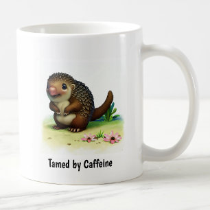 A Digital Painting of a Cute Indian Pangolin Coffee Mug