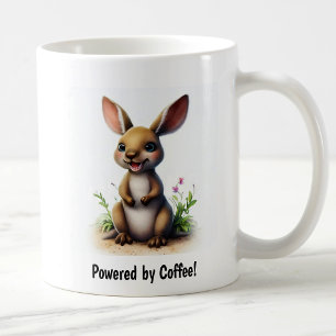 A Digital Painting of a Cute Kangaroo Coffee Mug