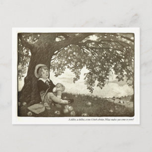 A Diller, A Dollar Nursery Rhyme Postcard