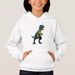 A dinosaur posing like a famous movie poster.