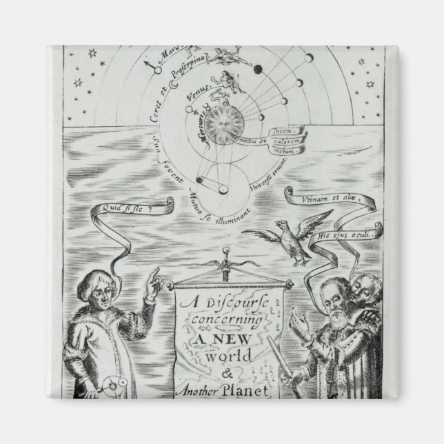 'A Discourse concerning New World Planet' Magnet (Front)