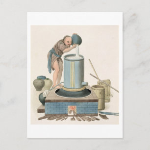 A Distiller, plate 24 from 'The Costume of China', Postcard