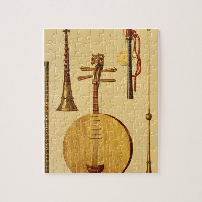 A dizi, a sona, a yueqin, Chinese, a Japanese hich Jigsaw Puzzle (Vertical)