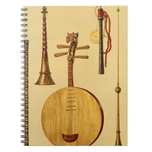 A dizi, a sona, a yueqin, Chinese, a Japanese hich Notebook