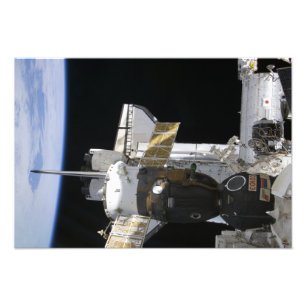 A docked Soyuz spacecraft Photo Print