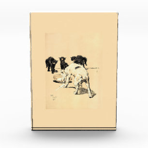 A Dog Day Pl 03 (1902) Cecil Charles Tapestry Photo Block