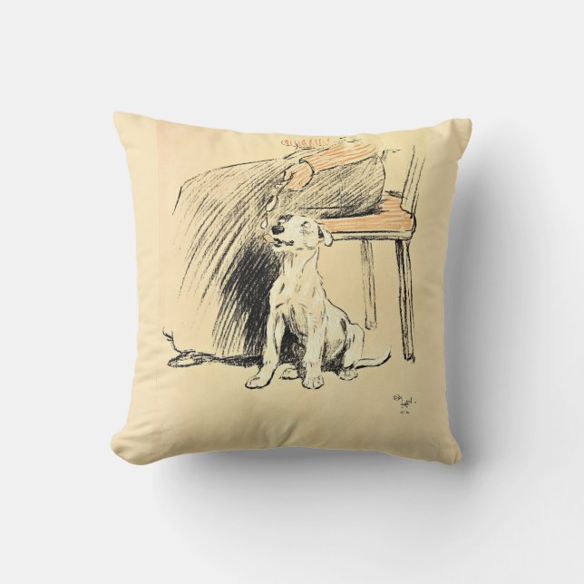 A Dog Day Pl 12 (1902) Cecil Charles Windsor  Cushion (Front)