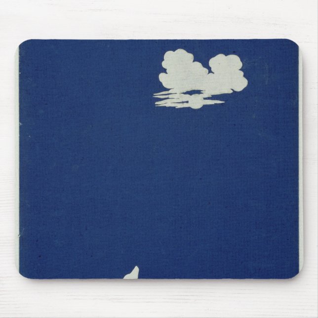 A Dog Howling at the Moon Mouse Mat (Front)