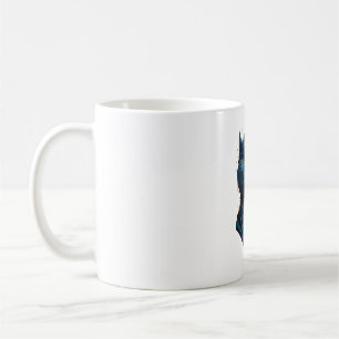 A dog listen to music 2 coffee mug