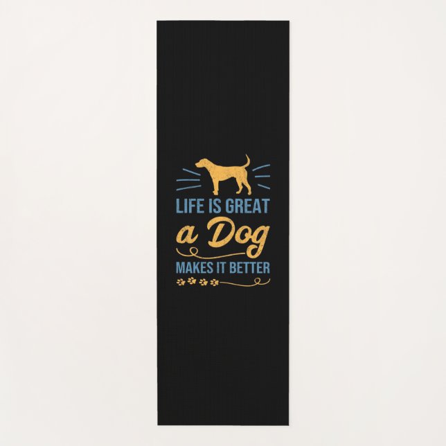 A Dog Makes It Better Yoga Mat (Front)