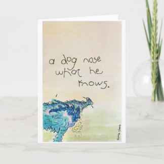 A Dog Nose... Thank You Card
