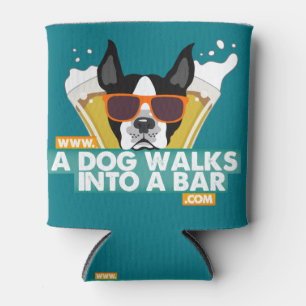 A Dog Walks into a Bar - Colour Beer Coozie