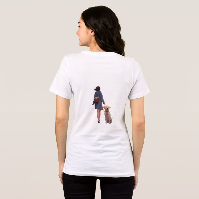 A dog will teach you unconditional love.  Tri-Blend shirt (Back Full)
