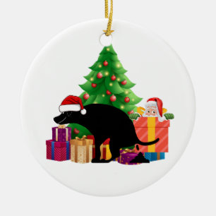 A Dog's Christmas Gift Ornament
