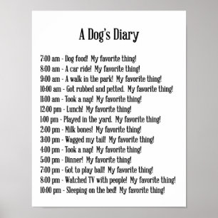 A Dog's Diary print