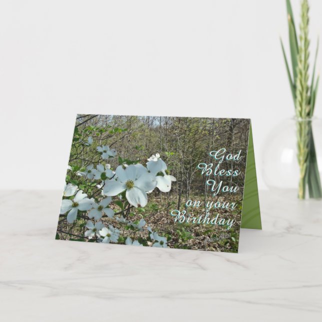 A Dogwood blooming-customise Card (Front)