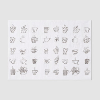A doodle cup of tea - tissue paper
