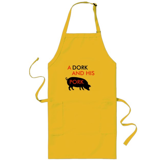 A Dork and His Pork Apron (Front)