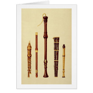 A double flageolet, a German flute, a bass recorde