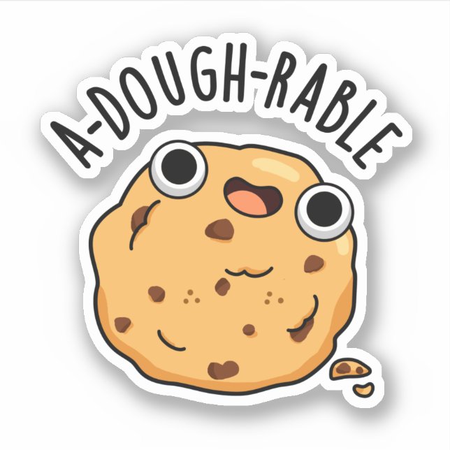 A-dough-rable Funny Cookie Pun  (Front)